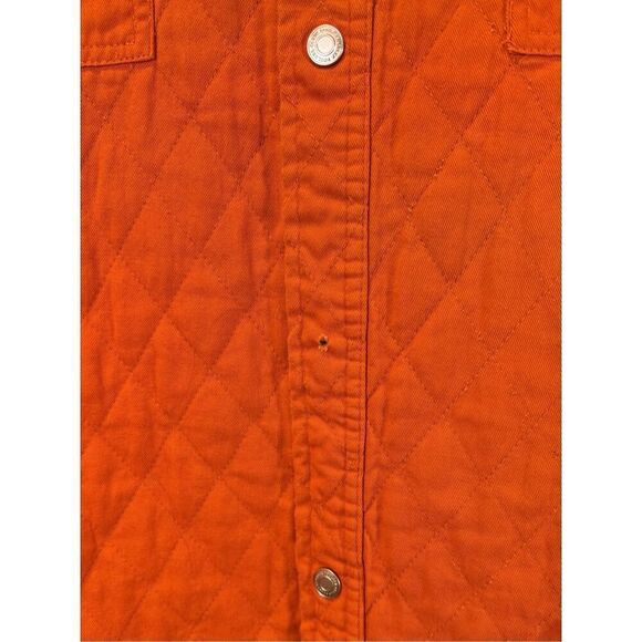 Boulder Creek Orange Hunting Long Sleeve Quilted Button Up Shirt Men's XXL Tall - Picture 2 of 14